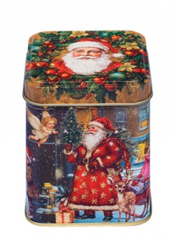 VIN1728 Vintage Christmas 100gm tin  Santa